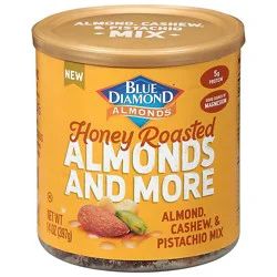 Blue Diamond Deluxe Mixed Nut Honey Roasted 14oz - 14 Oz