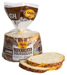 Izzio Everything Sourdough Half Loaf Sliced Bread - 9 Oz