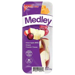 Crunch Pak Medley With Sliced Sweet Apples Grapes And Cheddar Cheese 2.8oz - 2.8 Oz