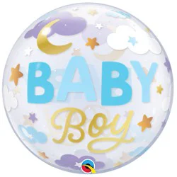 Gender Reveal Balloon Bubble Blue - Ea