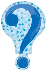 Balloon Shape Gender Reveal Double-Sided Blue And Pink - Each