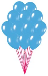 Gender Reveal Balloons Latex Dozen Blue - Ea