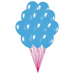 Gender Reveal Balloons Latex Dozen Blue - Ea