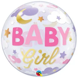 Gender Reveal Balloon Bubble Pink - Ea