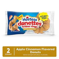 Hostess Apple Cinnamon Fritter Rings Donettes 2 Count - 3.45 Oz