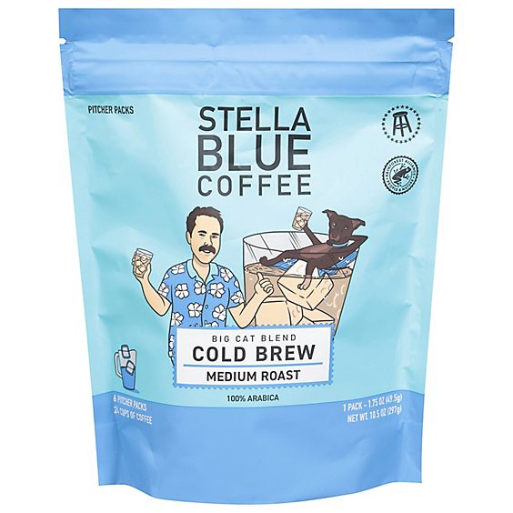slide 1 of 1, Stella Blue Coffee Cold Brew Big Cat - 10.5 Oz, 10.5 oz