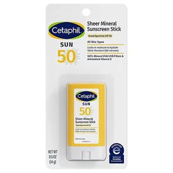 Cetaphil Sheer Mineral Stick Spf50 - 0.5 Oz