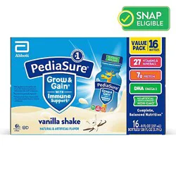 Pediasure Vanilla 16ct Case/8 Fl Oz Bottles - 8 Fz