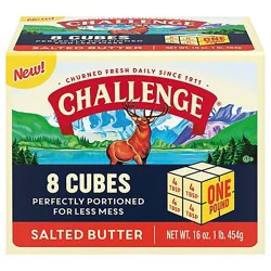 Challenge Salted Butter Cubes , 8-2 Oz Cubes, 16 Oz - 16 Oz