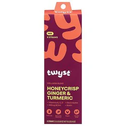 Twyst Wellness Powder Blend Straw Honeycrisp Apple Ginger Turmeric 6ct Box - 6-2.5 Gr