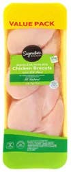 Signature Select Chicken Breast Boneless Skinless With Rib Meat - 3.5 Lb