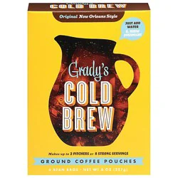 Gradys Cold Brew Coffee Bean Bags Box - 8 Oz