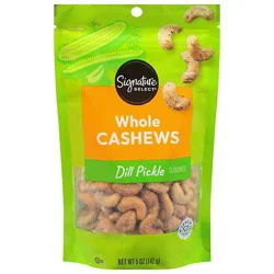 Signature Select Dill Pickle Whole Cashews 5oz - 5 Oz
