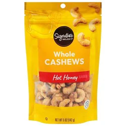 Signature Select Hot Honey Whole Cashews 5oz - 5 Oz