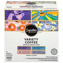 Signature Select Coffee Pods Variety Pack - 100 Count