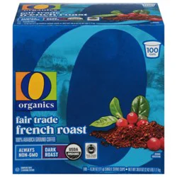 O Organic French Roast Coffee Pods - 100 Count