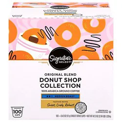 Signature Select Donut Shop Collection Coffee Pods - 100 Count