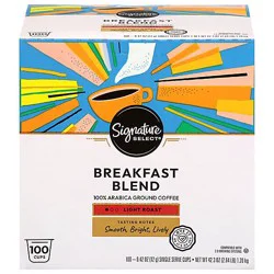 Signature Select Breakfast Blend Coffee Pods 100 Ct - 100 Ct