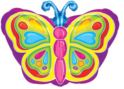 slide 1 of 1, Character Balloon Butterfly - Ea, 1 ct