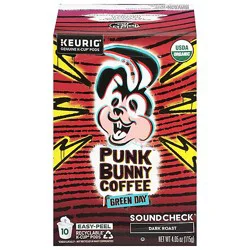 Punk Bunny Coffee Kcup Sound Check Dark - 10 Ct