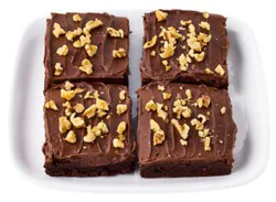 Fudge Brownies With Walnuts 4 Count - Ea