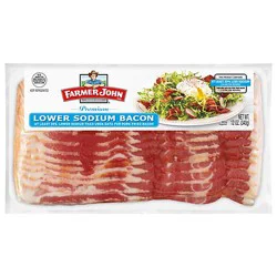 Farmer John Low Sodium Bacon 12oz - 12 Oz