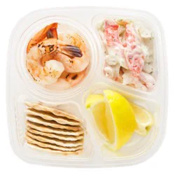 Readymeals Grilled Shrimp W Seafood Salad Quad - Ready2eat - Ea