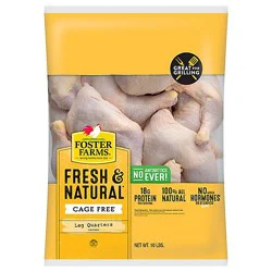 Foster Farms Chicken Leg Quarters - 10 Lb