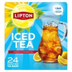 Lipton Iced Tea Bag Black Unsweetened 24.0 Ct - 24 Ct