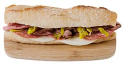 Haggen Italian Beef Baguette Sandwich - Made Right Here Always Fresh - Each