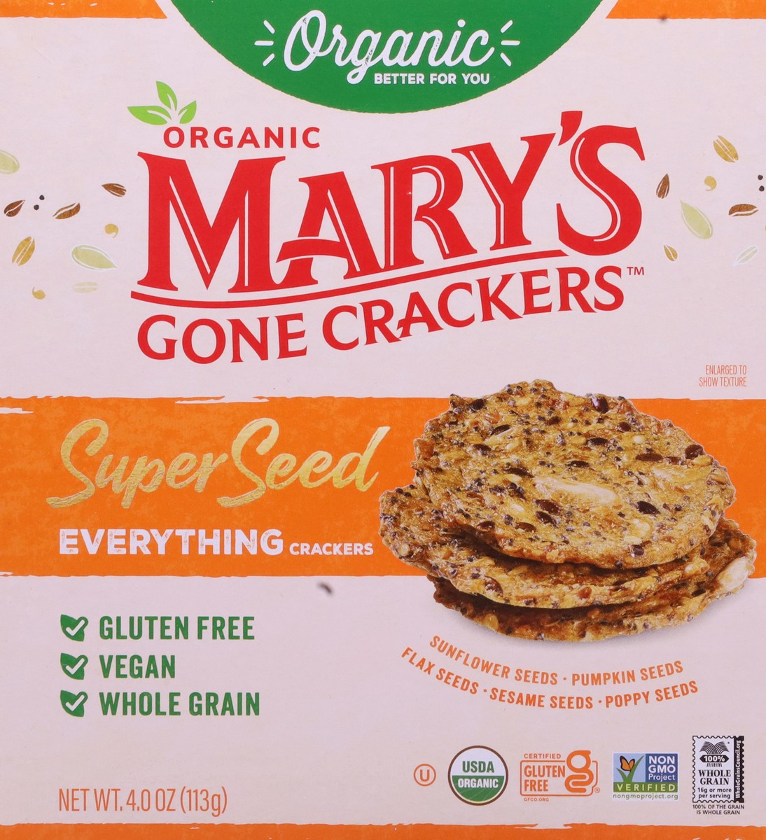 slide 5 of 12, Marys Gone Crackers Everything 4oz - 4 Oz, 4 oz