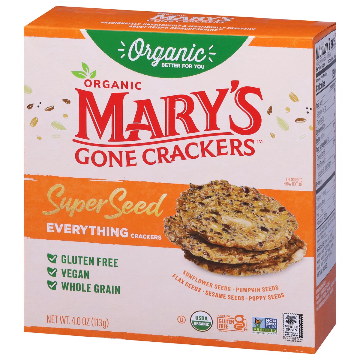 slide 10 of 12, Marys Gone Crackers Everything 4oz - 4 Oz, 4 oz