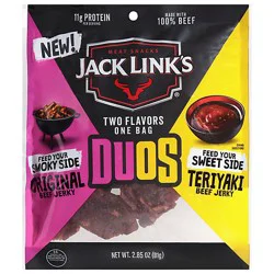 Jack Links Duos Original & Teriyaki 2.85oz - 2.85 Oz