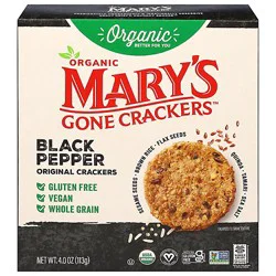 Marys Gone Crackers Black Pepper 4oz - 4 Oz
