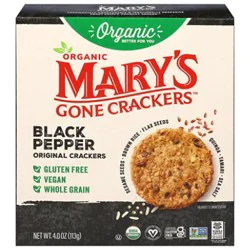 Marys Gone Crackers Black Pepper 4oz - 4 Oz