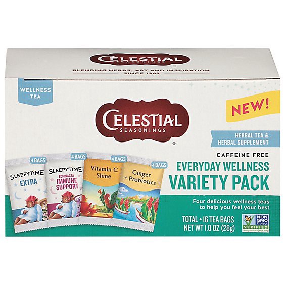 slide 1 of 1, Cs Tea Wellness Variety Pack 16ct - 16 Ct, 16 ct