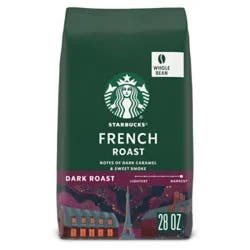 Starbucks French Roast Whole Bean Coffee 28oz Bag - 28 Oz