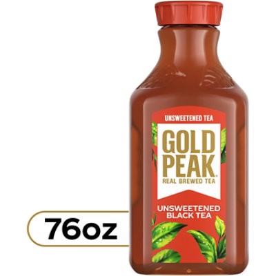 slide 1 of 1, Gold Peak Unsweetened Black Tea Bottle, 76 Fl Oz - 76 Fz, 76 fl oz