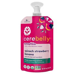 Pouch Organic Spinach Strawberry Smoothie - 4 Oz