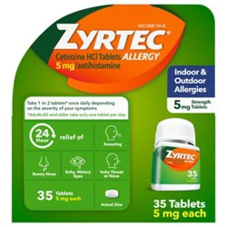 Zyrtec Allergy 5mg Tablet 35ct - 35 Ct