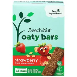 Beech-Nut Oaty Bars With Fruit & Whole Grain Strawberry Toddler Snack Bar 15 Bars - 11.64 Oz