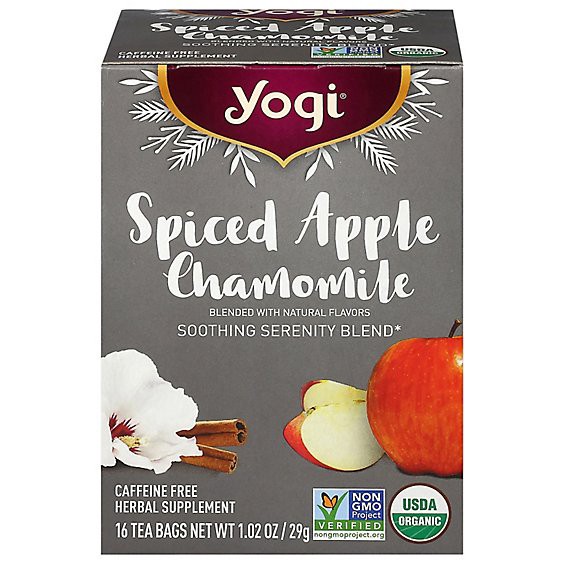 slide 1 of 1, Yogi Teas Tea Spcd Apple Cham Nrs - 16 Ct, 16 ct