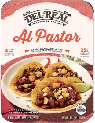 slide 1 of 1, Del Real Pork Al Pastor 15 Oz - 15 Oz, 15 oz
