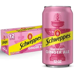 Schweppes Ginger Ale Raspberry 12-12fz - 12-12fz