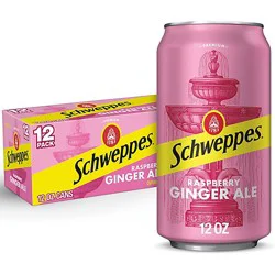 Schweppes Ginger Ale Raspberry 12-12fz - 12-12fz
