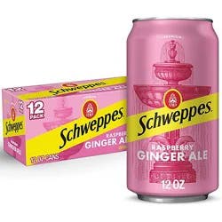 Schweppes Ginger Ale Raspberry 12-12fz - 12-12fz