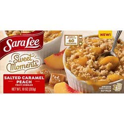 Sara Lee Cobbler Cup Peach Caramel 2pc - 10 Oz