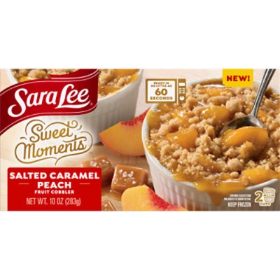 slide 1 of 1, Sara Lee Cobbler Cup Peach Caramel 2pc - 10 Oz, 10 oz