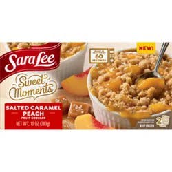 Sara Lee Cobbler Cup Peach Caramel 2pc - 10 Oz