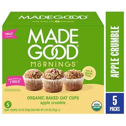 Made Good Apple Crumble Oat Cups - 6.15 Oz